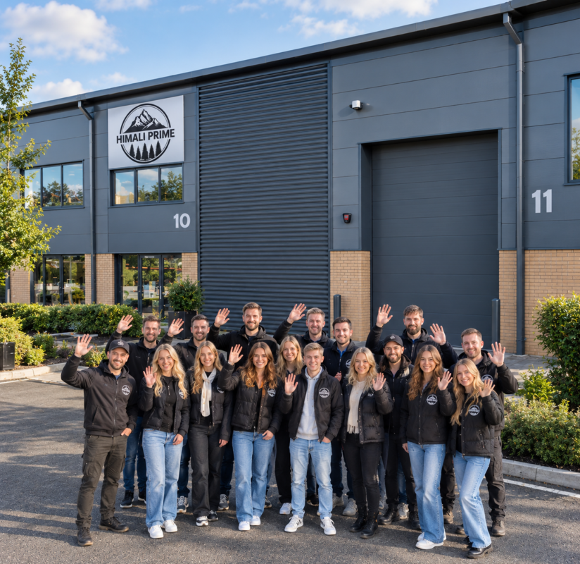 Himali Prime team outside the company headquarters